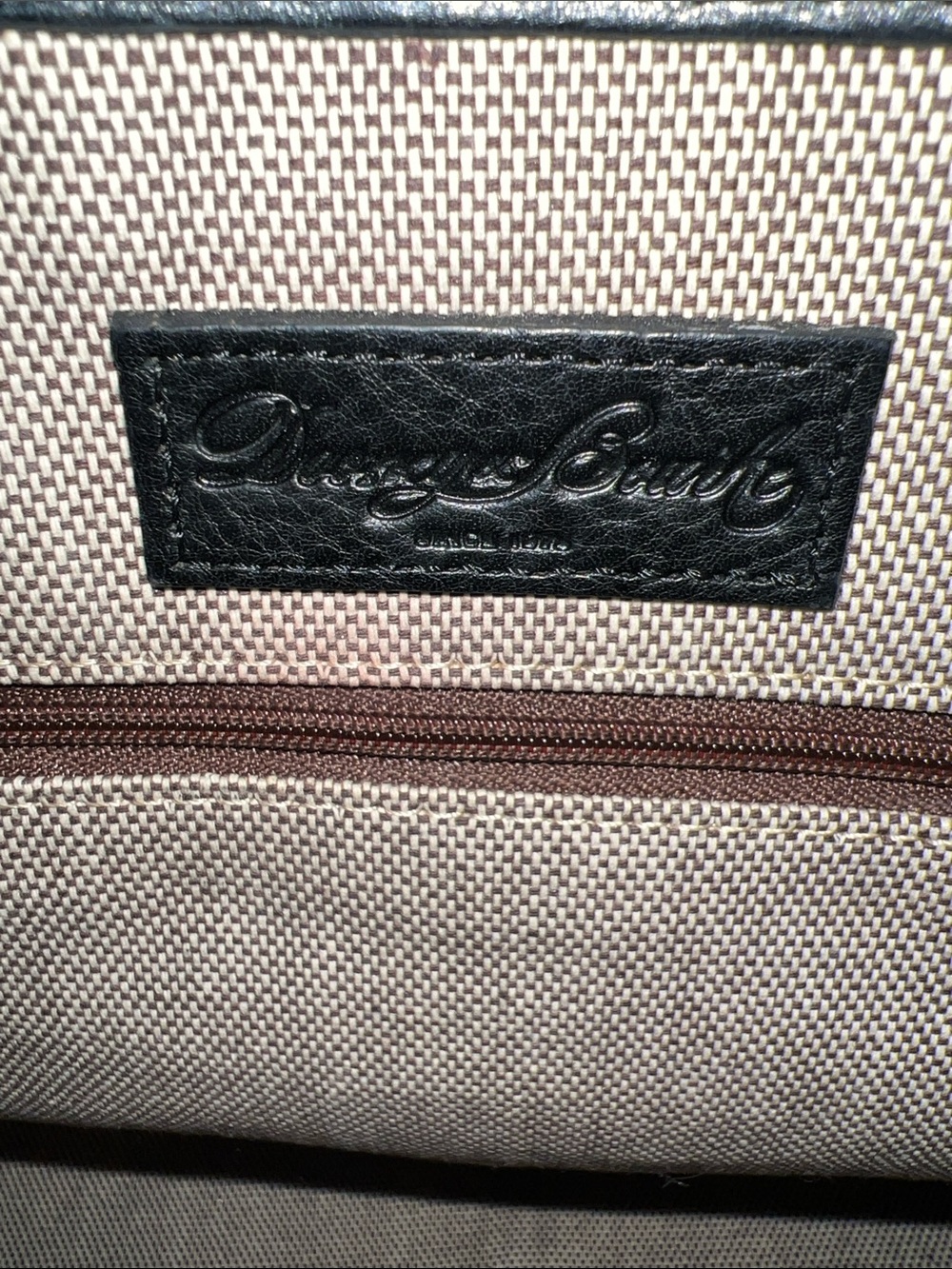 Dooney & Bourke Black Pebbled Leather Tote with Contrast Stitching - Picture 3 of 6